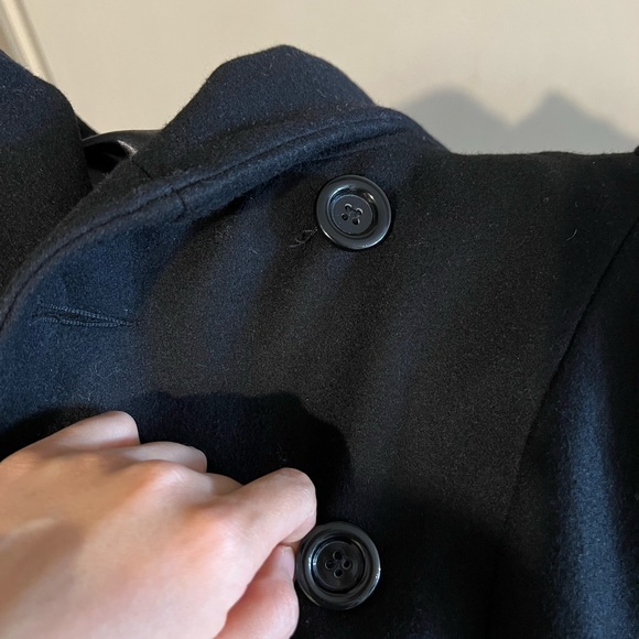 Le Chateau mid length hooded wrap coat - Picture 3 of 9